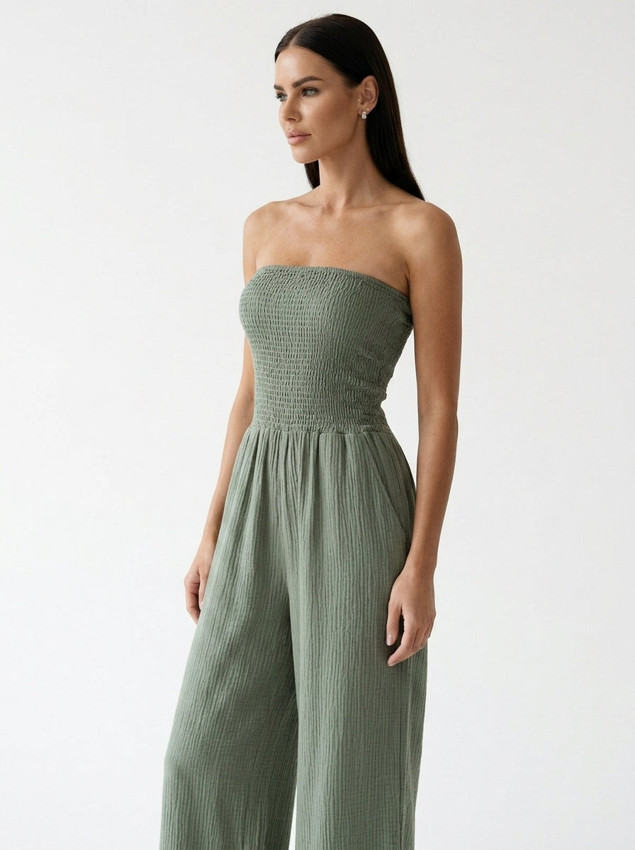 Salopette-short de luxe Elviora