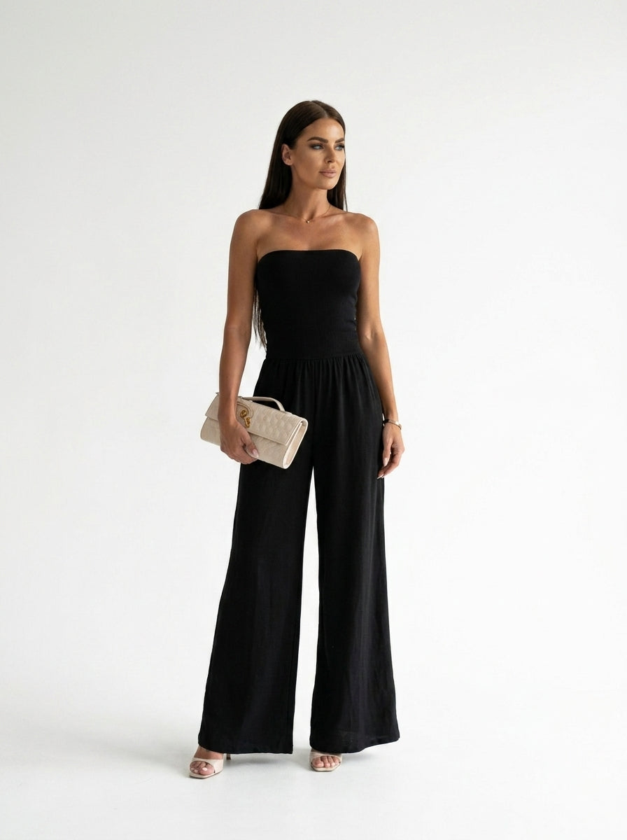 Salopette-short de luxe Elviora